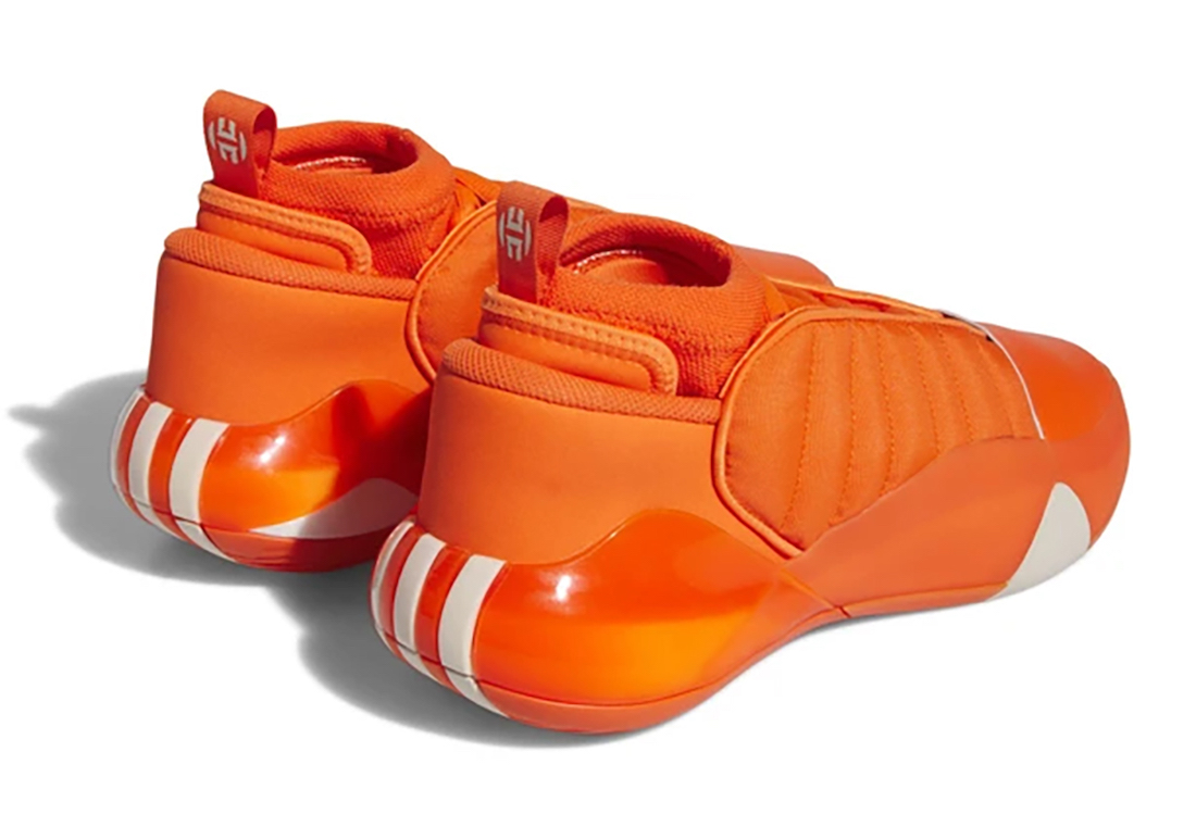 adidas Harden Vol 7 Impact Orange Heel