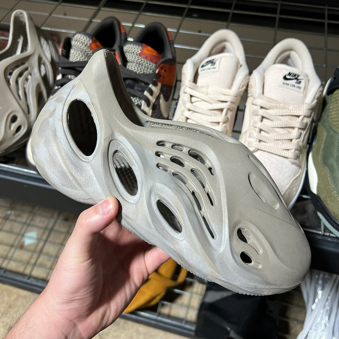 An Unreleased adidas Yeezy Foam Runner Surfaces in Greyscale ...