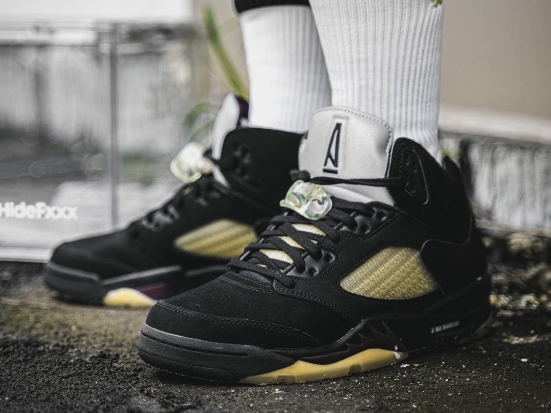 A Better Look at the A Ma Maniére x Air Jordan 5 “Black”