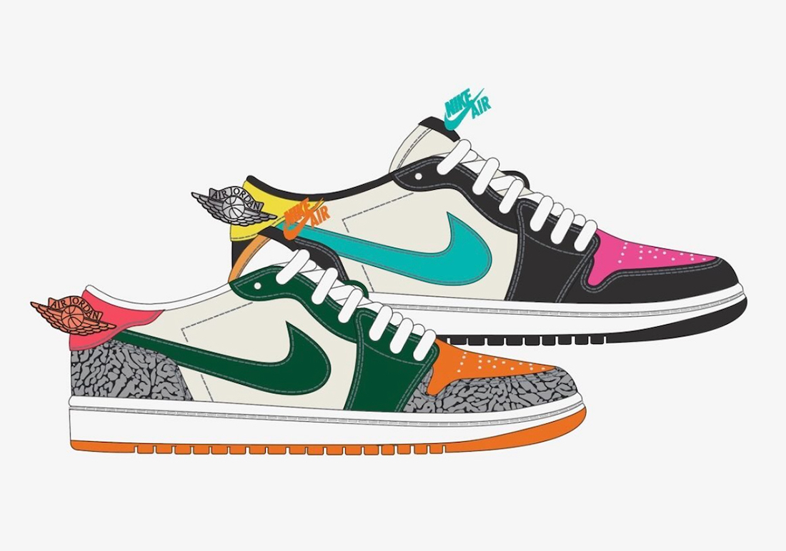 SoleFly x Air Jordan 1 Low OG “What The” Could Be in the Works