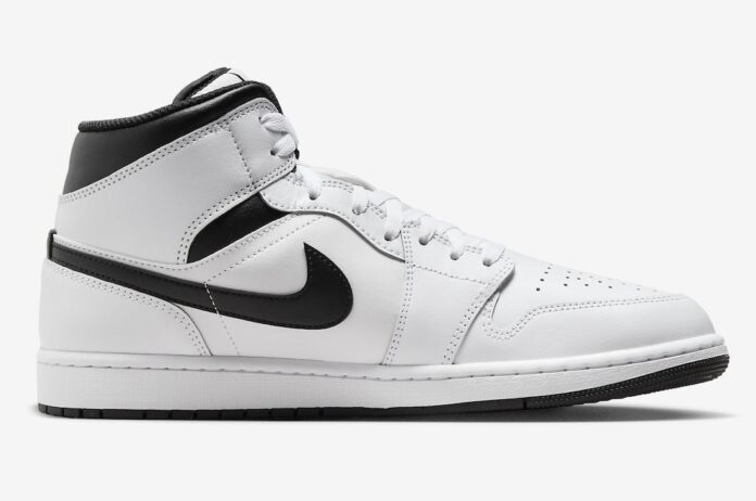 air jordan 1 mid black and white