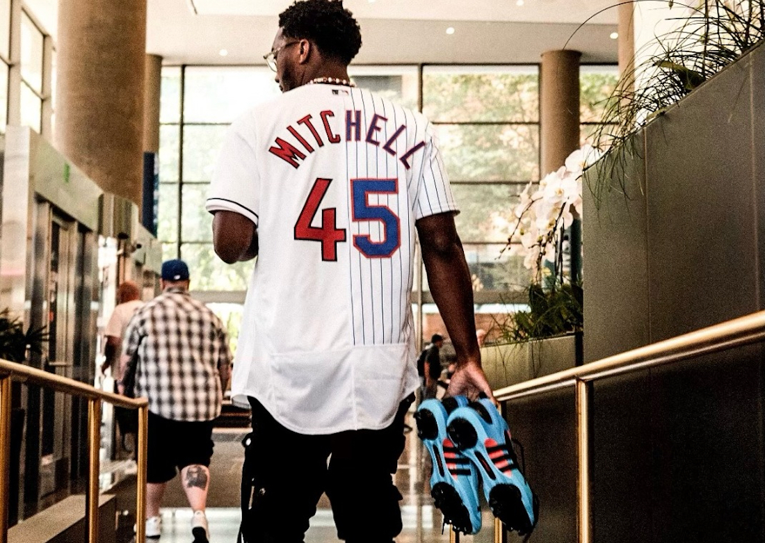 Donovan Mitchell adidas DON 5 Cleats 2023 MLB All-Star Celebrity