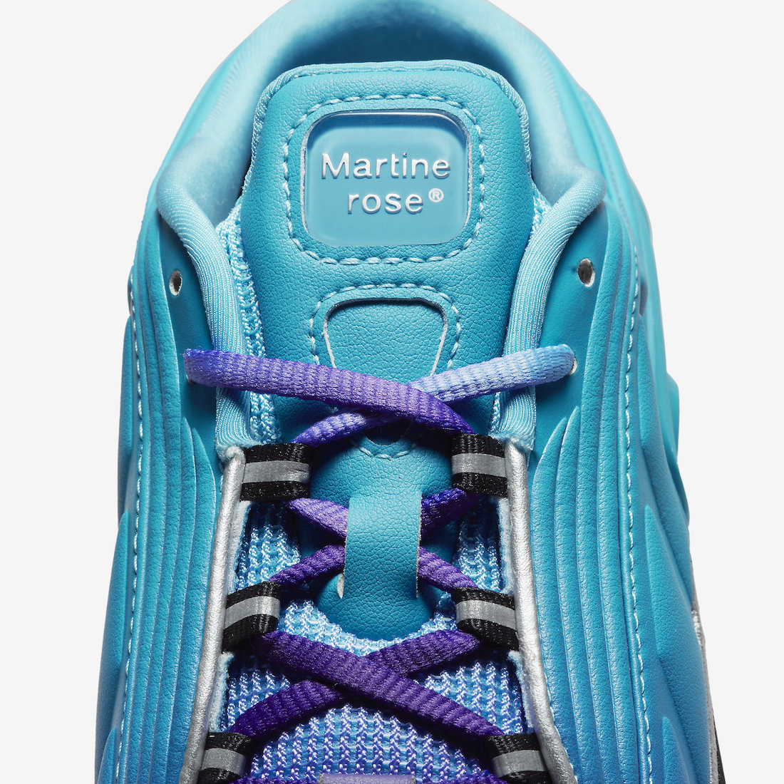 Martine Rose Nike Shox Mule MR 4 Scuba Blue Tongue DQ2401-400