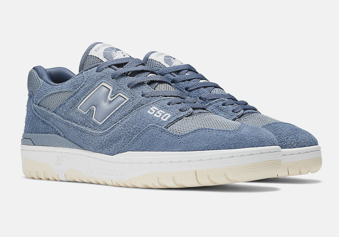 New Balance 550 Wrapped in Blue Suede