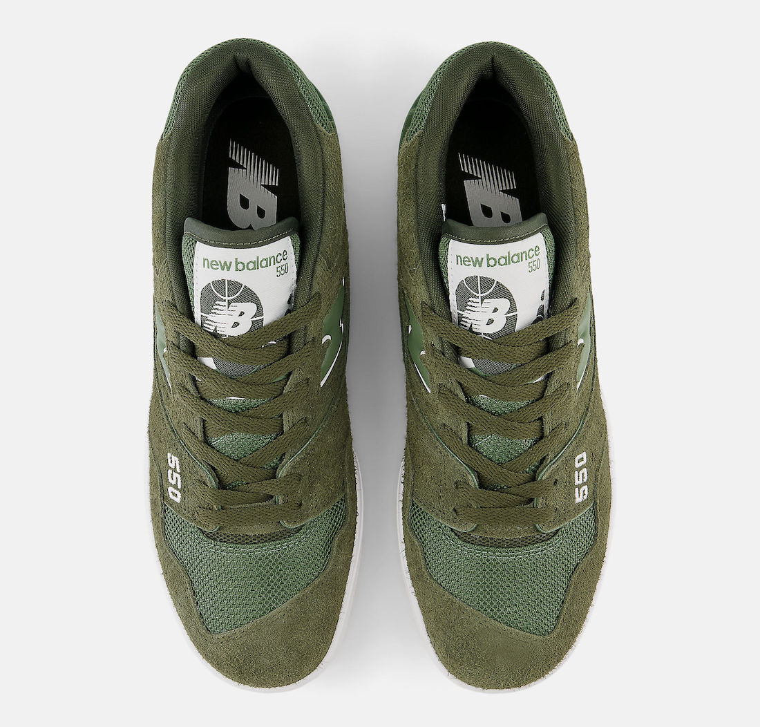 New Balance 550 Olive Suede Release Date