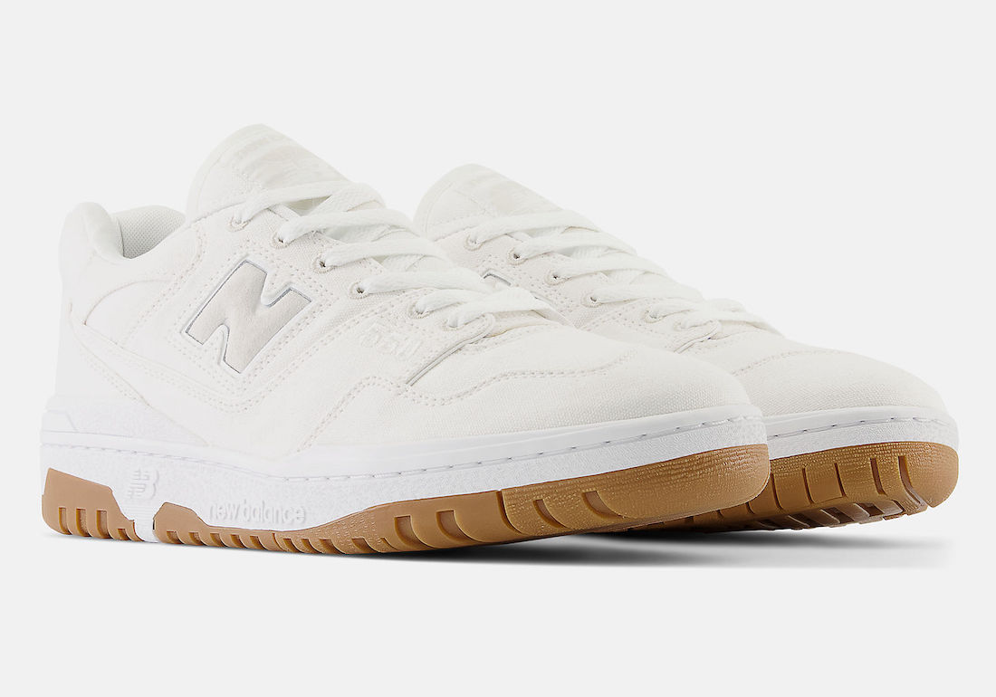 A Clean “White Canvas” New Balance 550 Surfaces