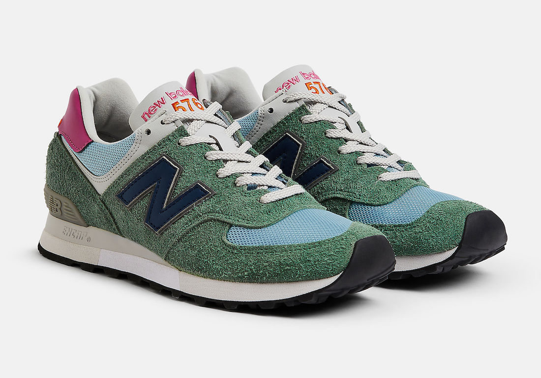 New Balance 576 Appears in Green and Stone Blue