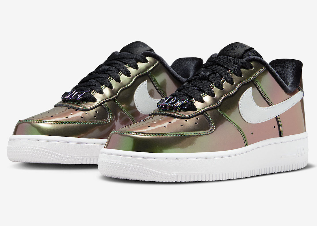 Nike Air Force 1 Low “Just Do It” Wrapped in Iridescent