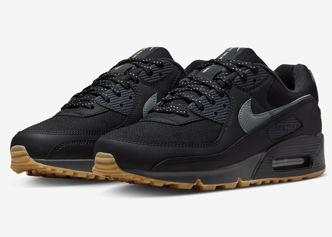 Nike Air Max 90 “Black Gum” With Reflective Details