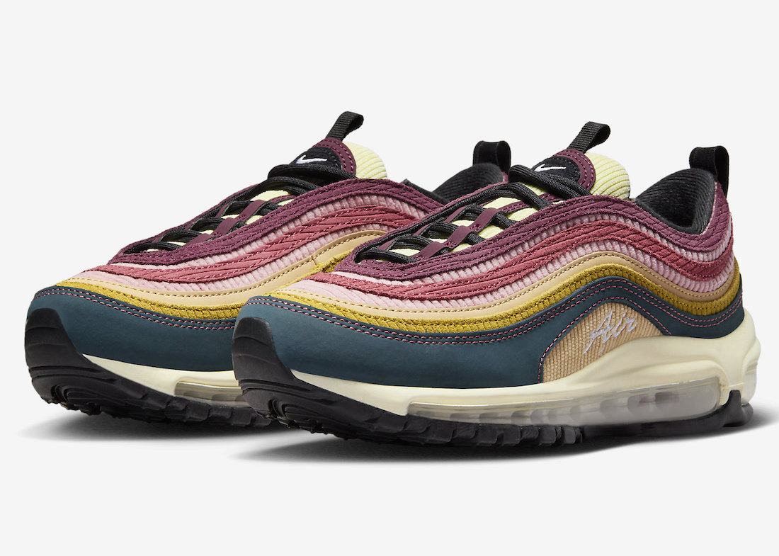 Nike Air Max 97 Surfaces in Multi-Color Corduroy