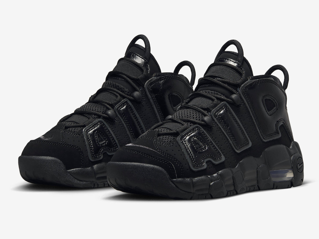 Kids Nike Air More Uptempo Goes All-Black