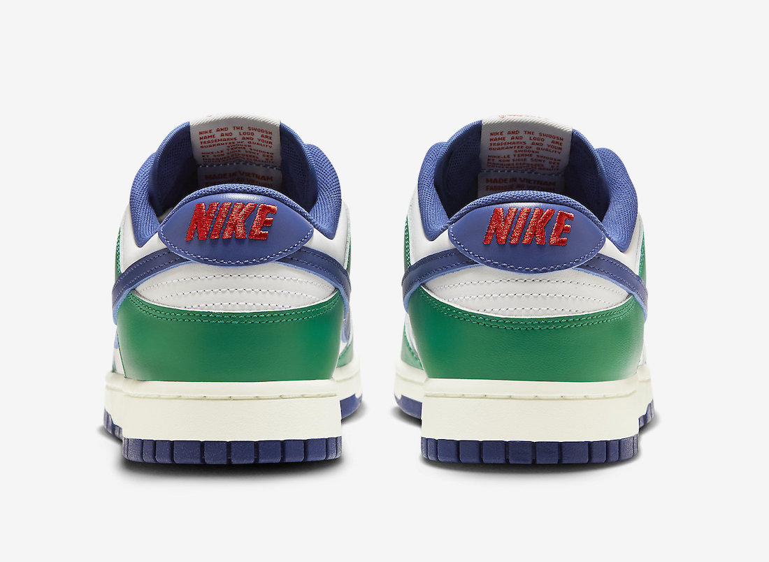 Nike Dunk Low Gorge Green Deep Royal Heel