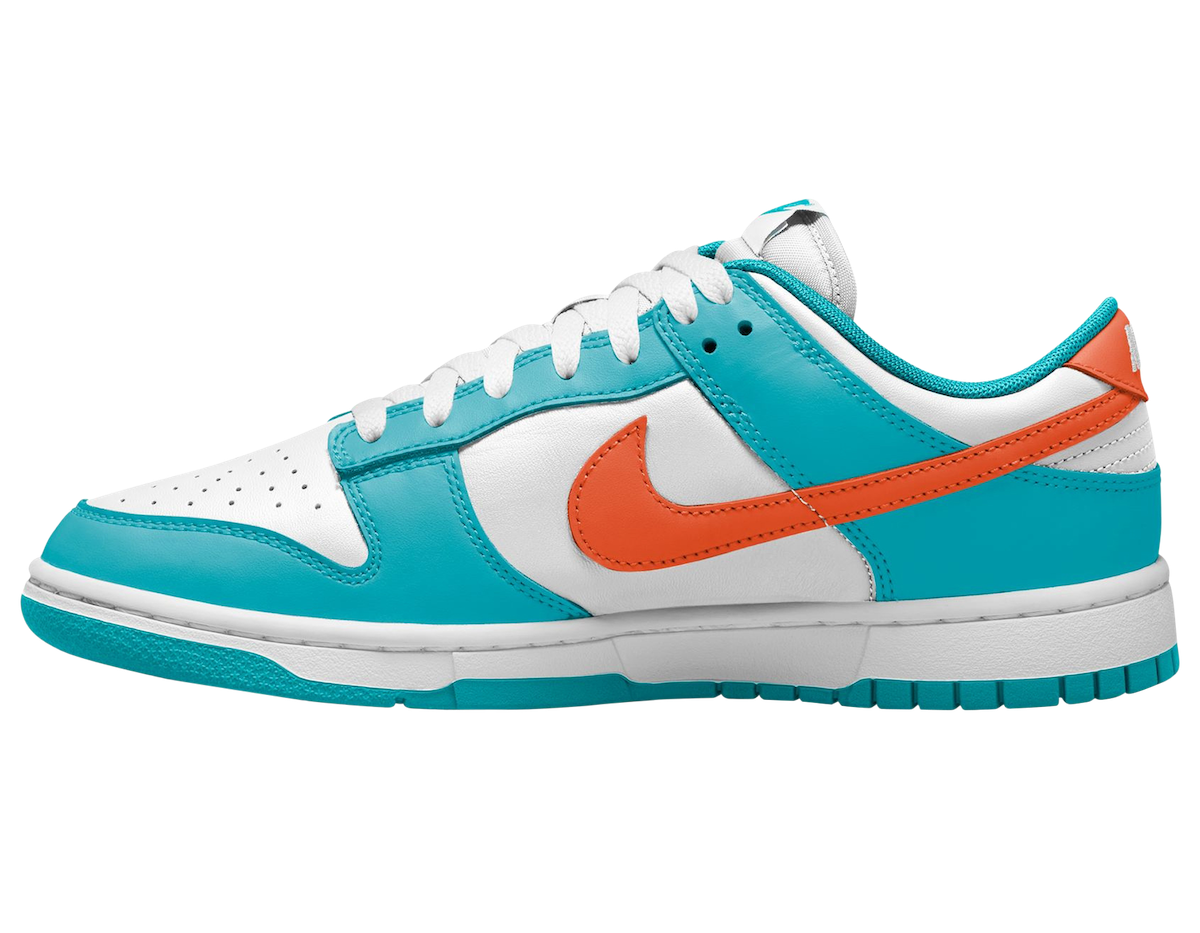 Nike Dunk Low Miami Dolphins DV0833-102 medial view