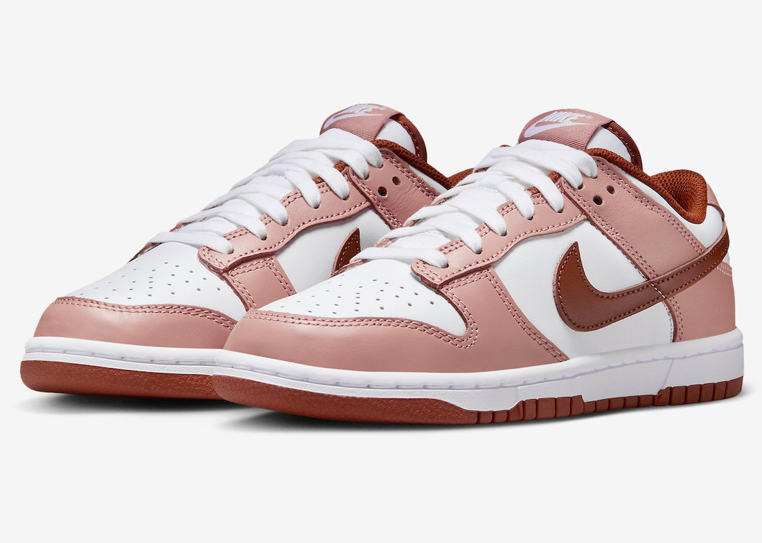Women’s Nike Dunk Low in “Red Stardust/Rugged Orange” For Holiday 2023