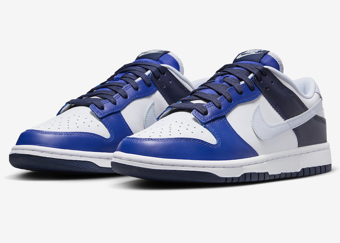 This Nike Dunk Low Mixes Game Royal and Midnight Navy