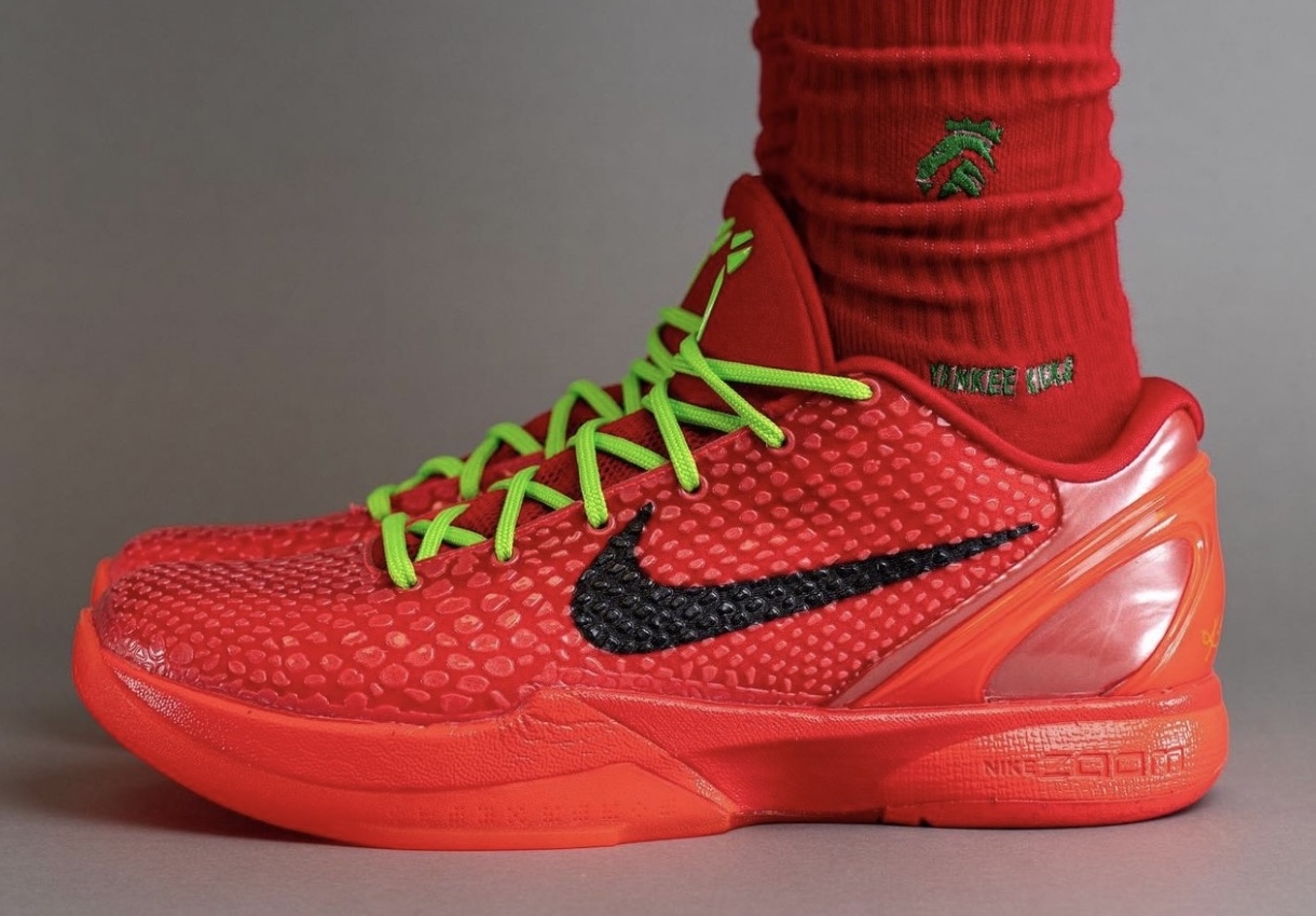 On-Feet Photos of the Nike Kobe 6 Protro “Reverse Grinch”