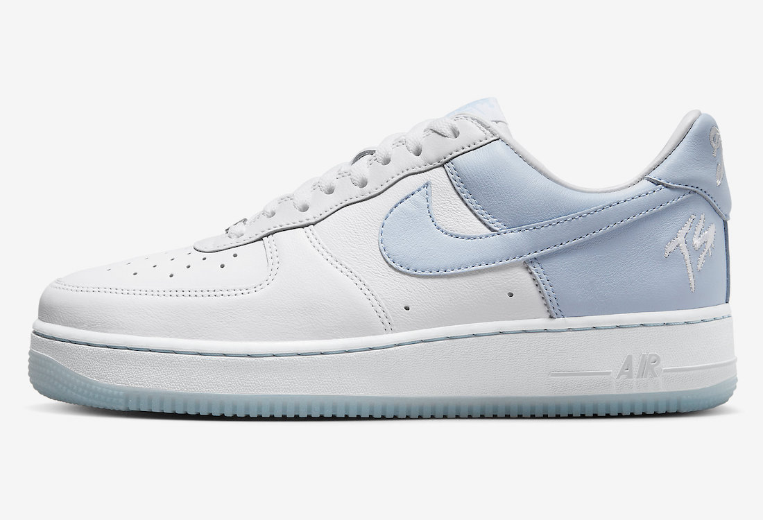 Terror Squad Nike Air Force 1 Low Porpoise FJ5755-100 Lateral Side