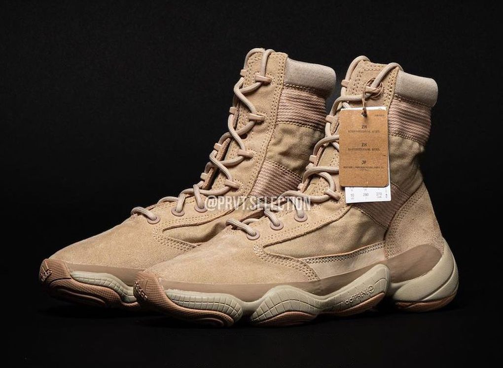 Detailed Look at the adidas Yeezy 500 High Tactical Boot “Sand”