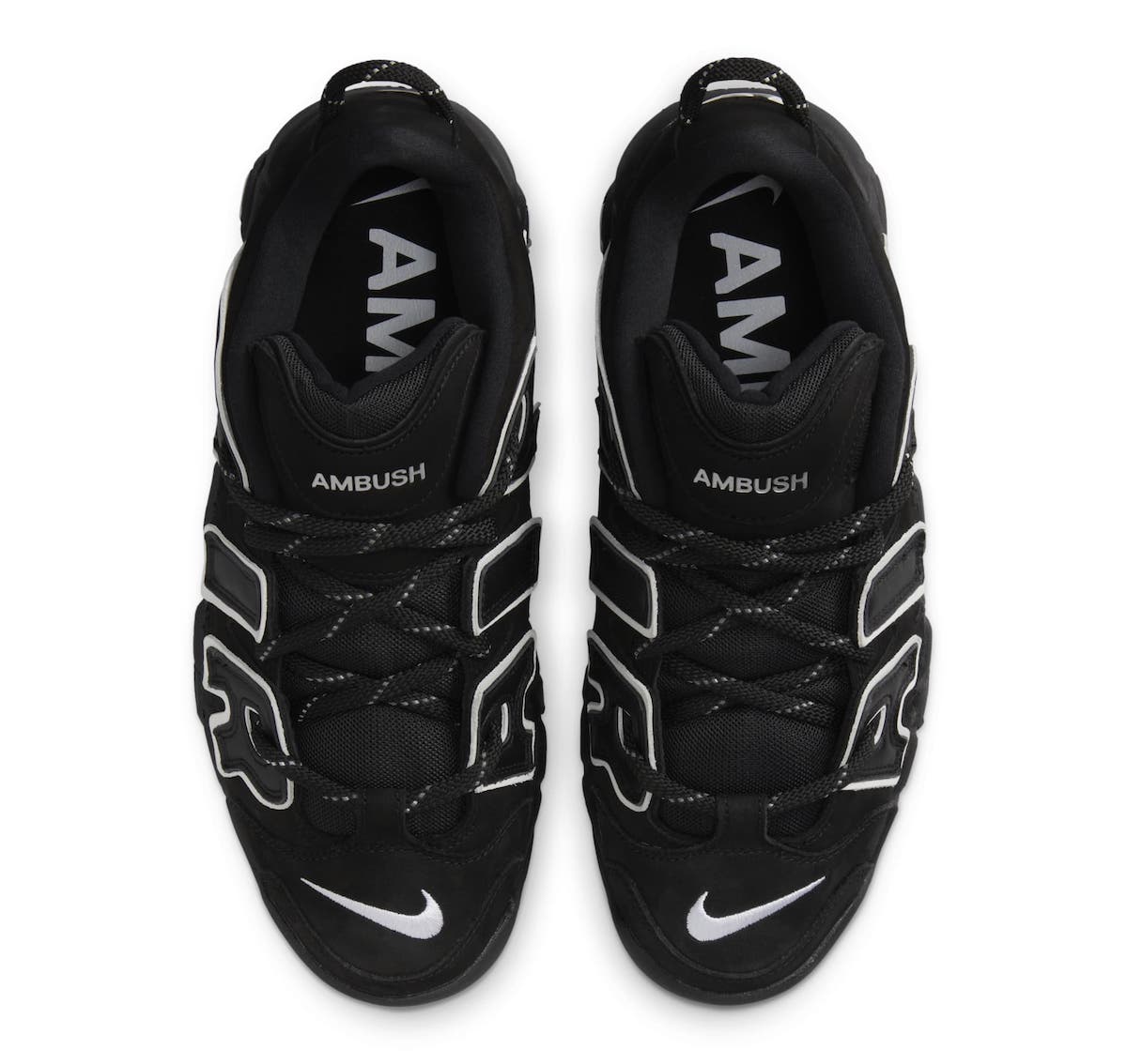 AMBUSH Nike Air More Uptempo Low Black White FB1299 001 Release Date 3