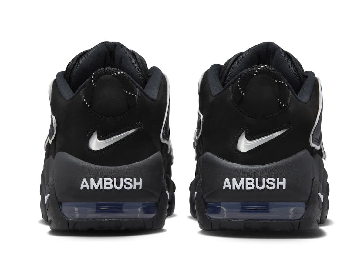 AMBUSH Nike Air More Uptempo Low Black White FB1299 001 Release Date 5