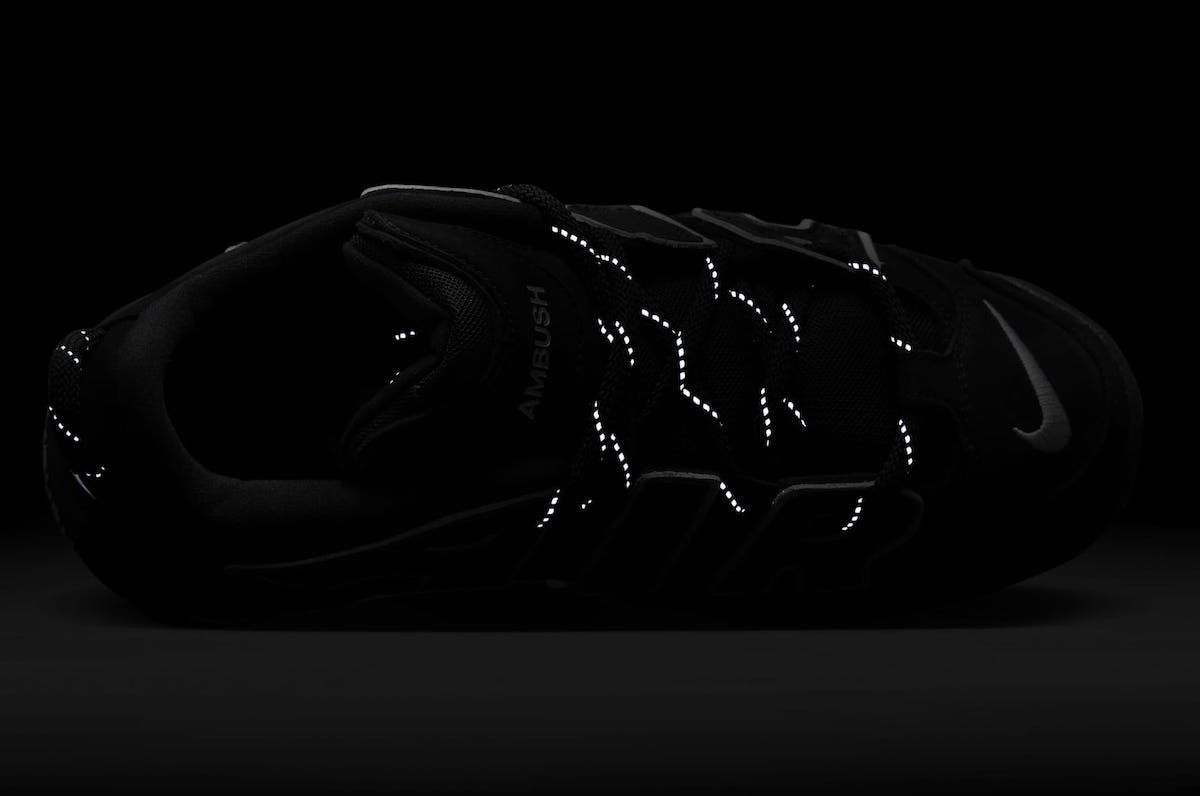 AMBUSH Nike Air More Uptempo Low Black White FB1299 001 Release Date 8