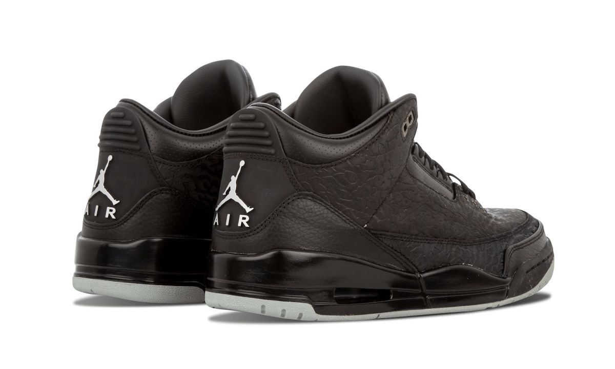Air Jordan 3 Black Flip Heels