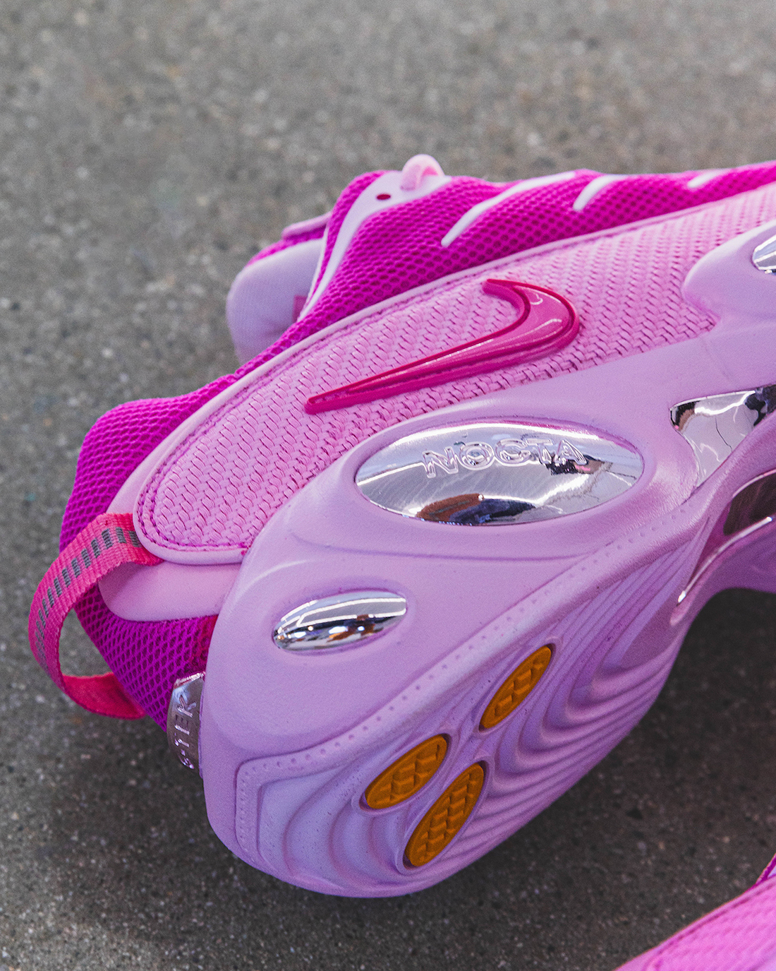 Drake's Nike NOCTA Glide Pink Custom by The Shoe Surgeon