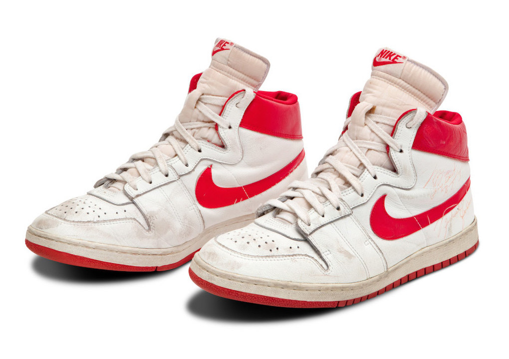 Michael Jordan’s Nike Air Ship That He Wore In His Fifth-Ever NBA Game Is Up For Auction