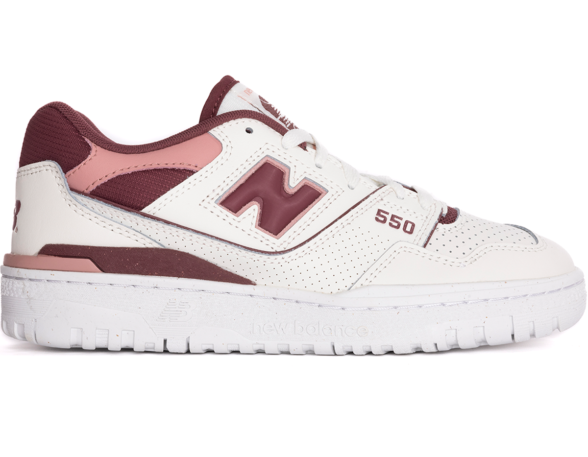 Women’s New Balance 550 Surfaces in “Washed Burgundy”