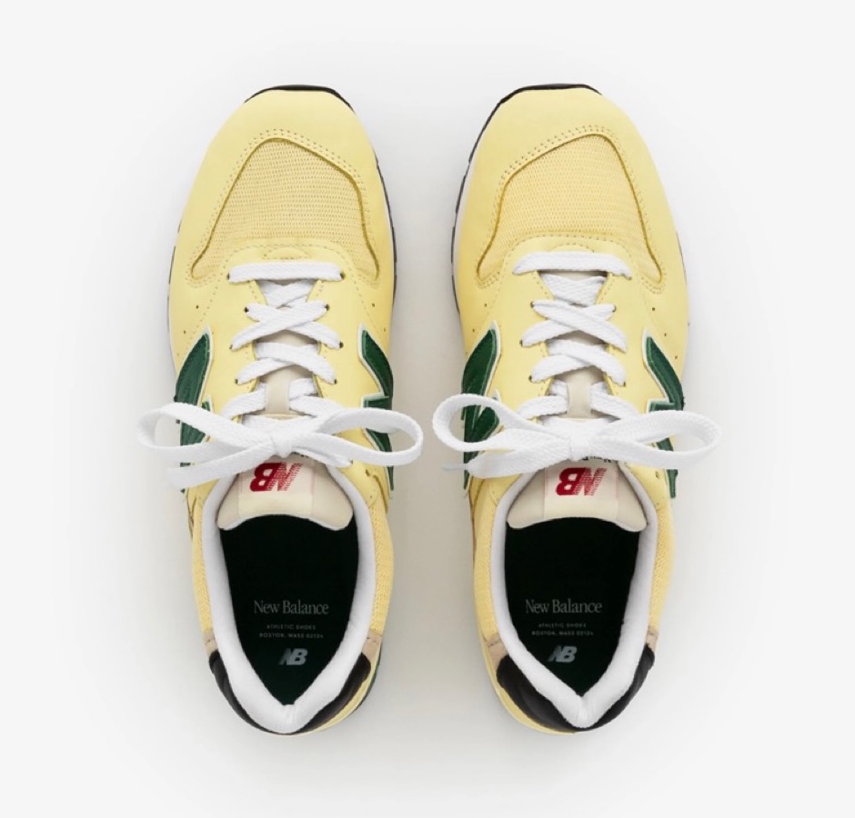 New Balance 996 Made in USA Pale Yellow Top View