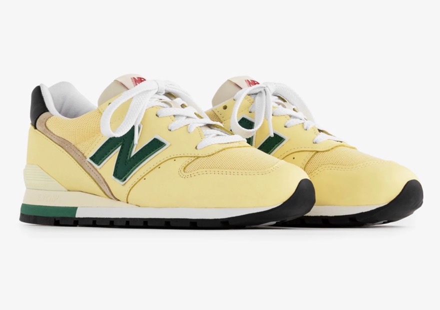 Pale Yellow New Balance 996 Made in USA by Teddy Santis