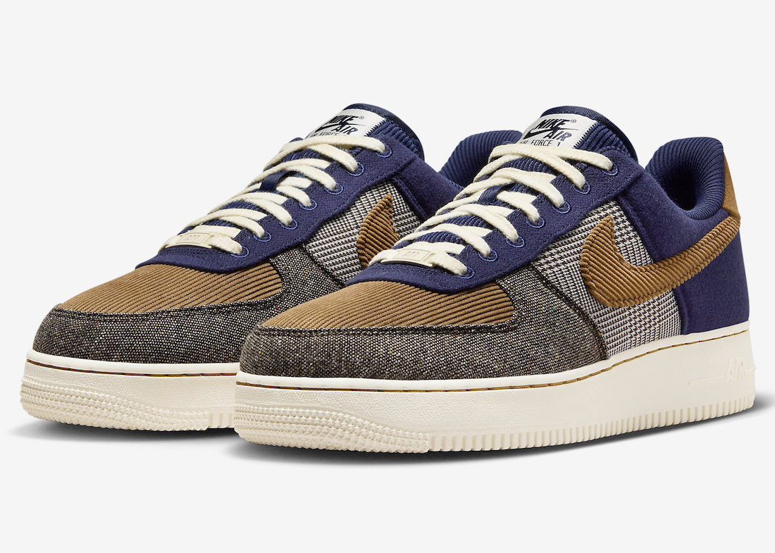 Nike Air Force 1 '07 PRM Midnight Navy Ale Brown FQ8744-410