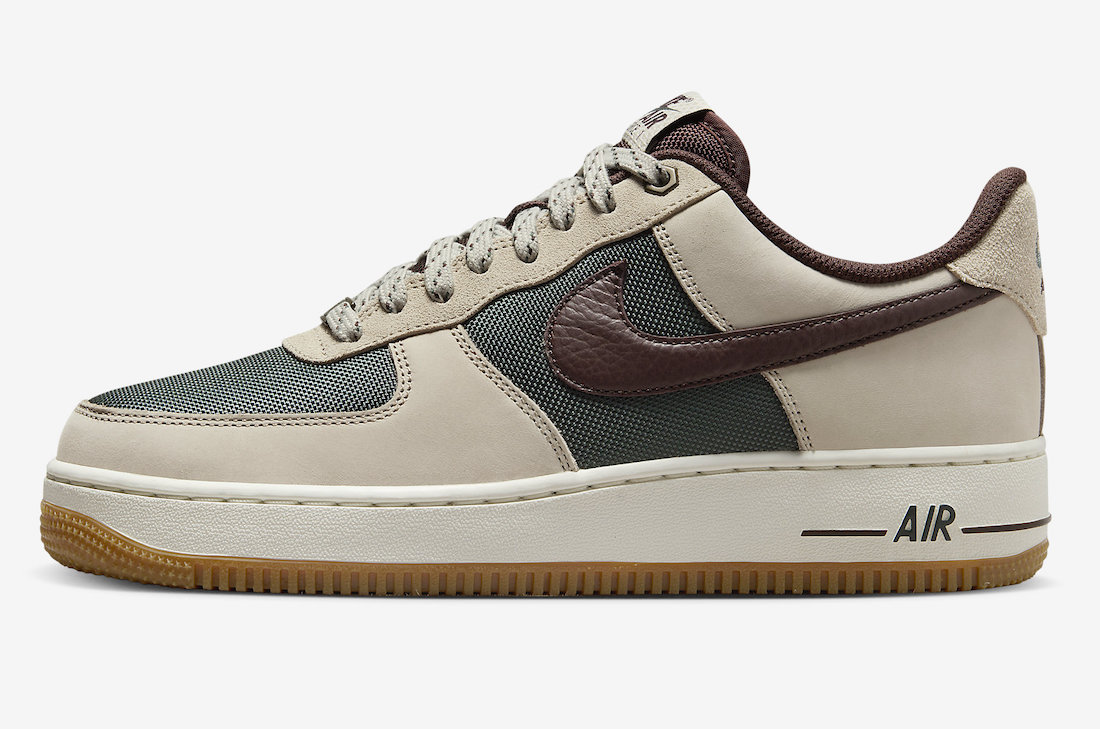 Nike Air Force 1 Low Cream Vintage Green FQ8823-236 Lateral Side