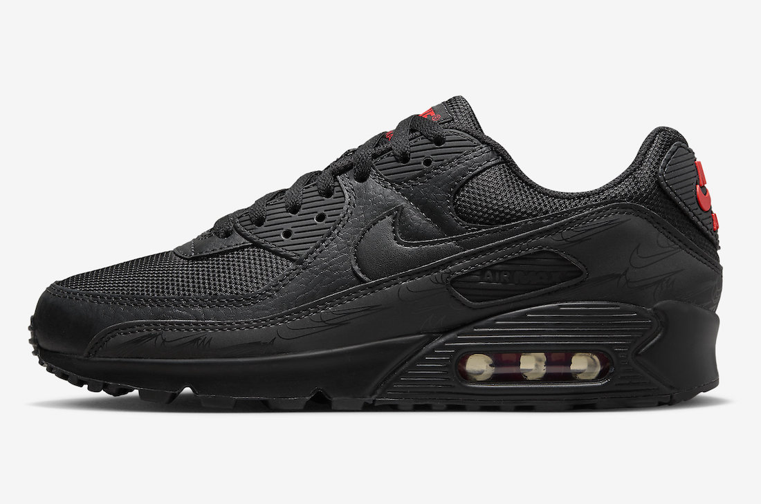 Nike Air Max 90 Black Reflective DZ4504-003 Lateral Side