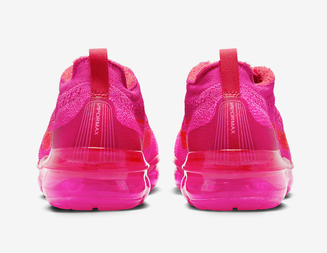 Pink Nike Air VaporMax 2023 back heels