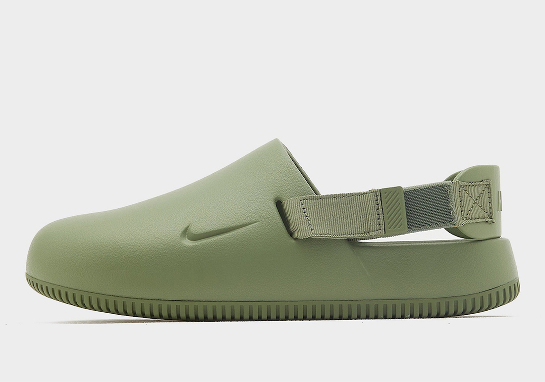 Nike Calm Mule Olive Lateral Side