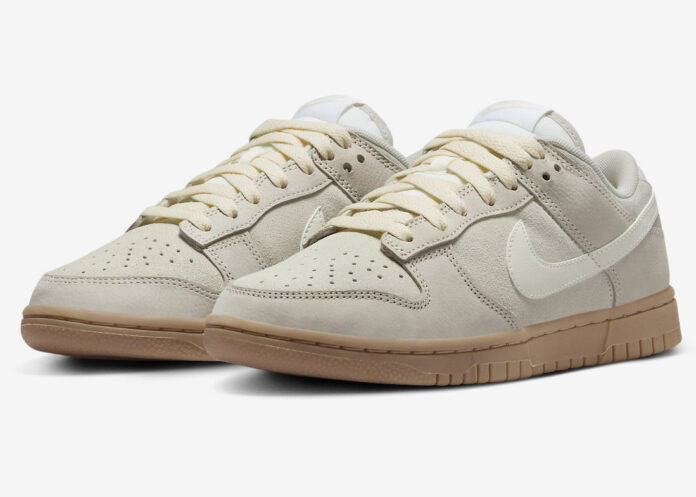 Nike Dunk Low Hangul Day FQ8147-104 in Light Orewood Brown, Sail, and Gum Light Brown