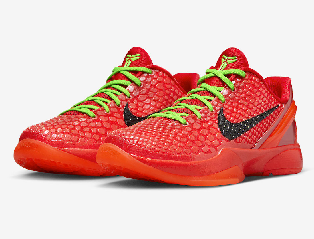 Nike Kobe 6 Protro “Reverse Grinch” Also Releasing in Grade School Sizes