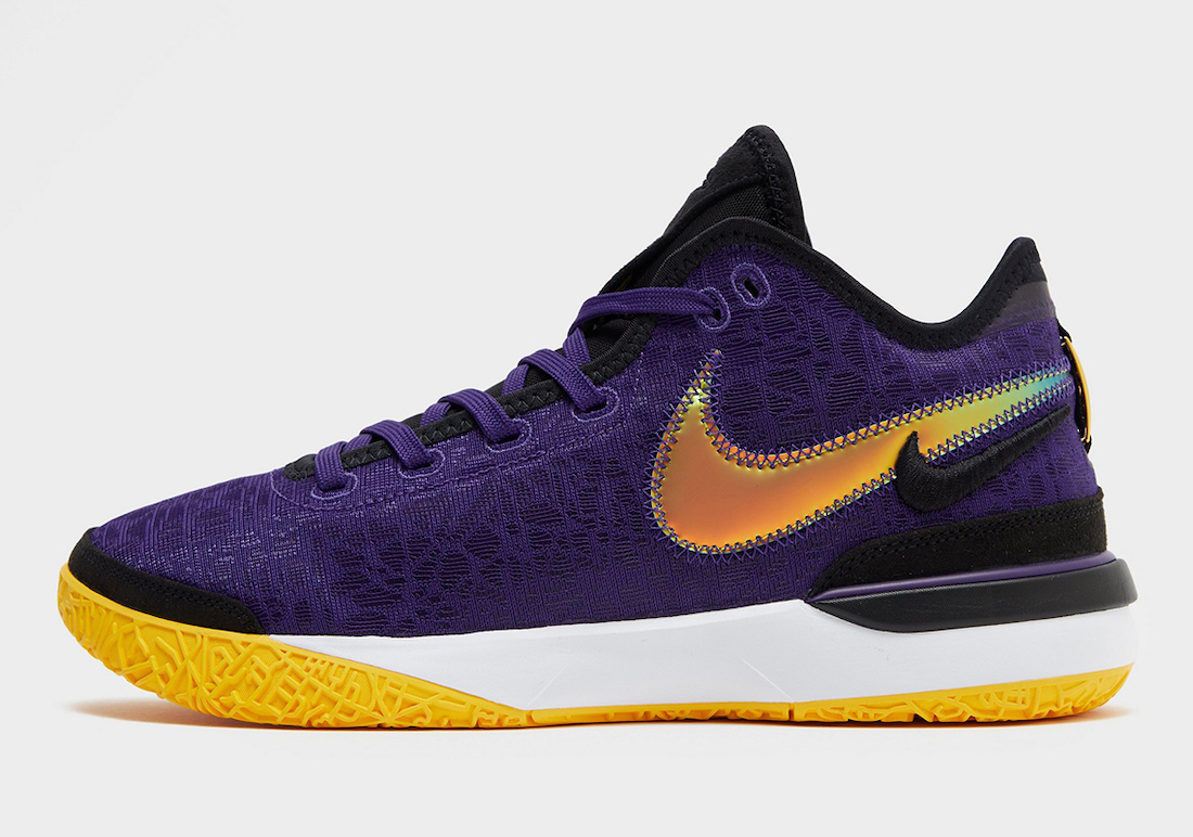 Nike LeBron NXXT Gen Lakers Court Purple DR8784-500 Lateral Side