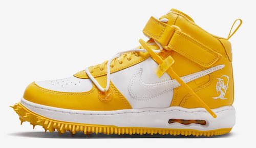 Off White Nike Air Force 1 Mid Varsity Maize Release Date