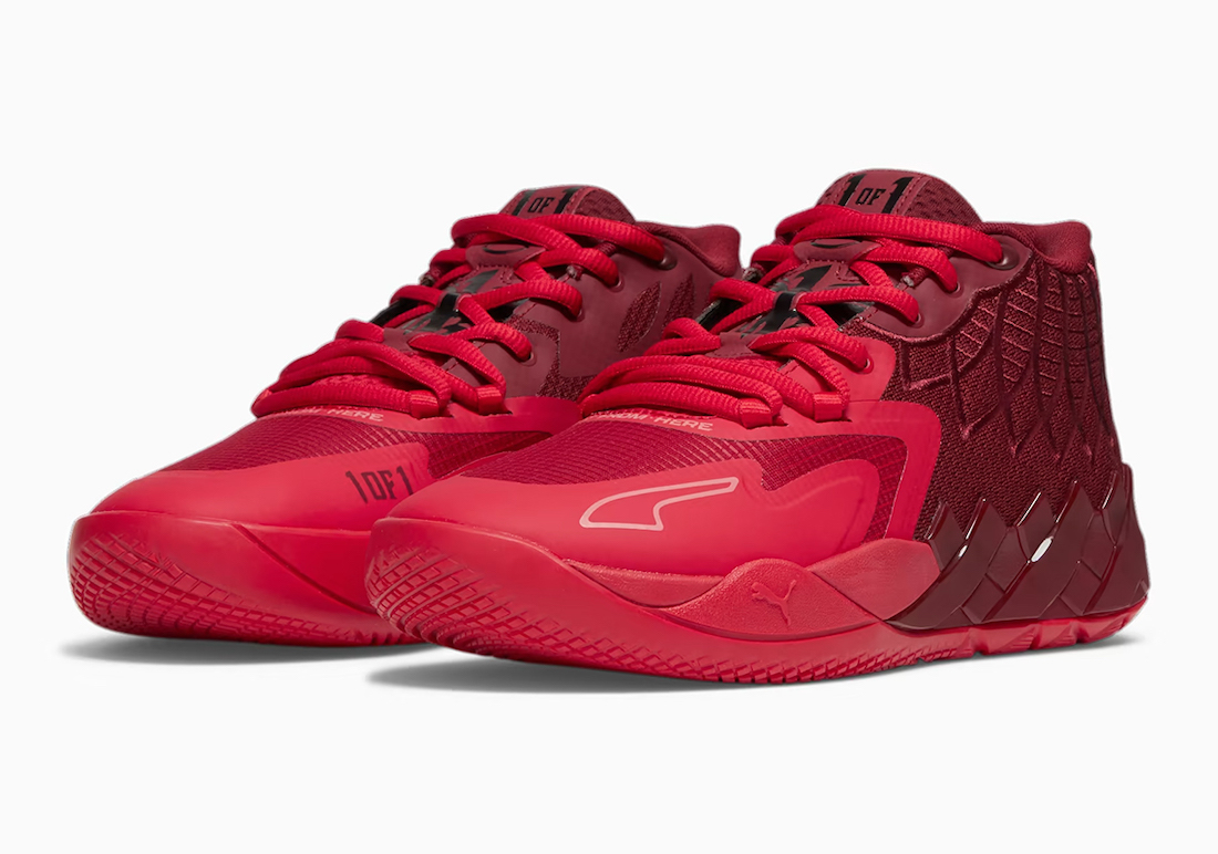 Red LaMelo Ball PUMA MB.01 Team colorway