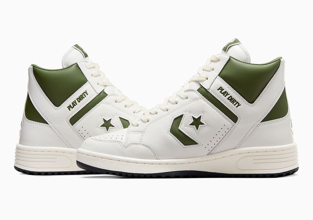 sneakers Converse Sandfarbener moradas talla 36 White Green