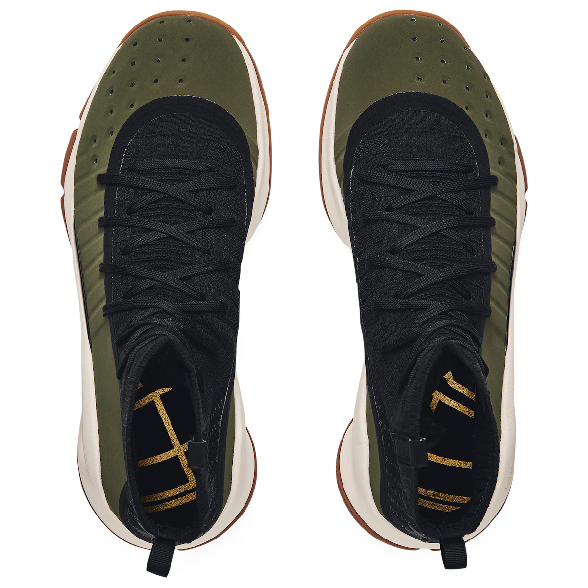 Under Armour Curry 4 Black Olive Top View