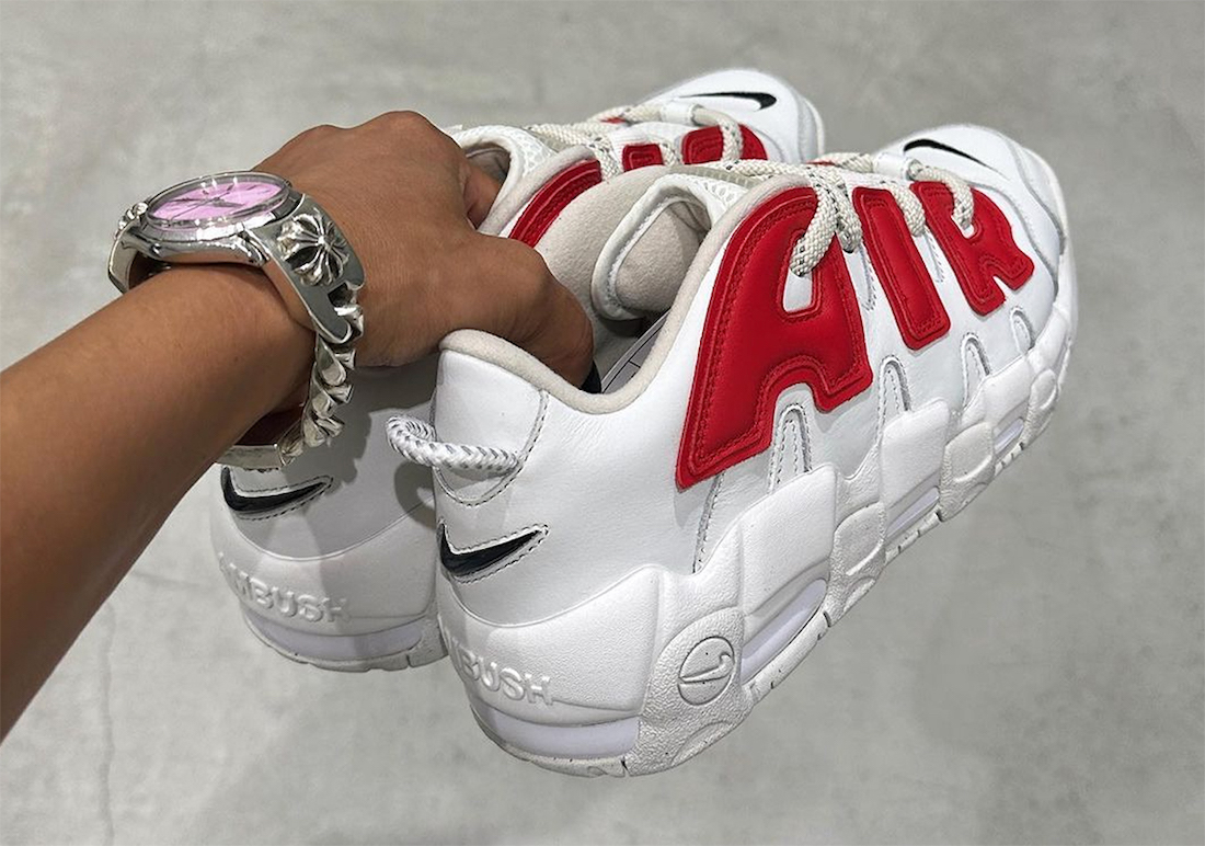 Nike Air More Uptempo White Red - Sneaker Bar Detroit