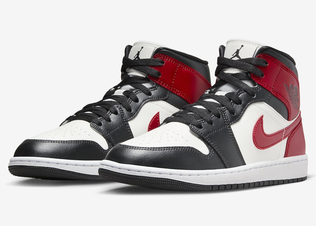 Air Jordan 1 Mid Black Toe “Gym Red” Now Available