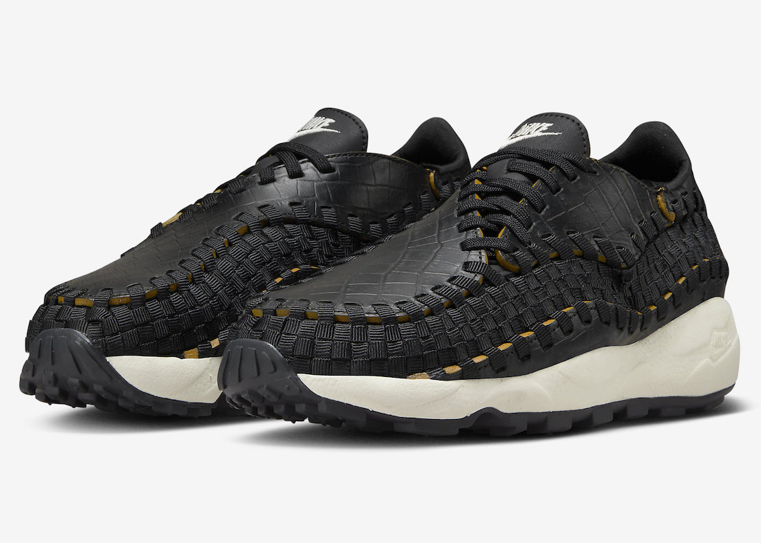 Nike Air Footscape Woven Premium “Black Croc” Coming Soon
