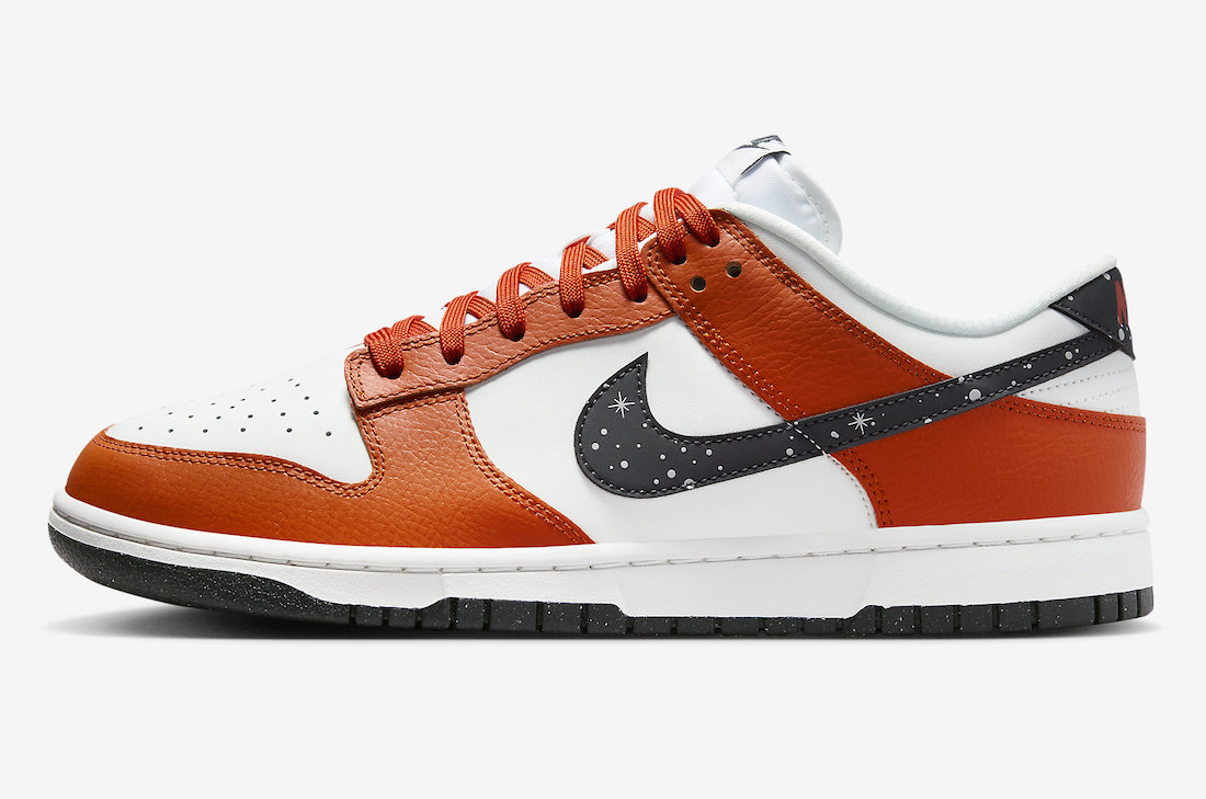 Nike Dunk Low Starry Swoosh Campfire Orange FV6909 800