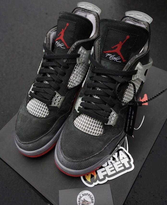 bred jordan 4 off white