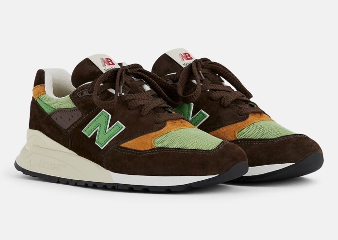 New Balance 998 Made in USA Brown Green U998BG