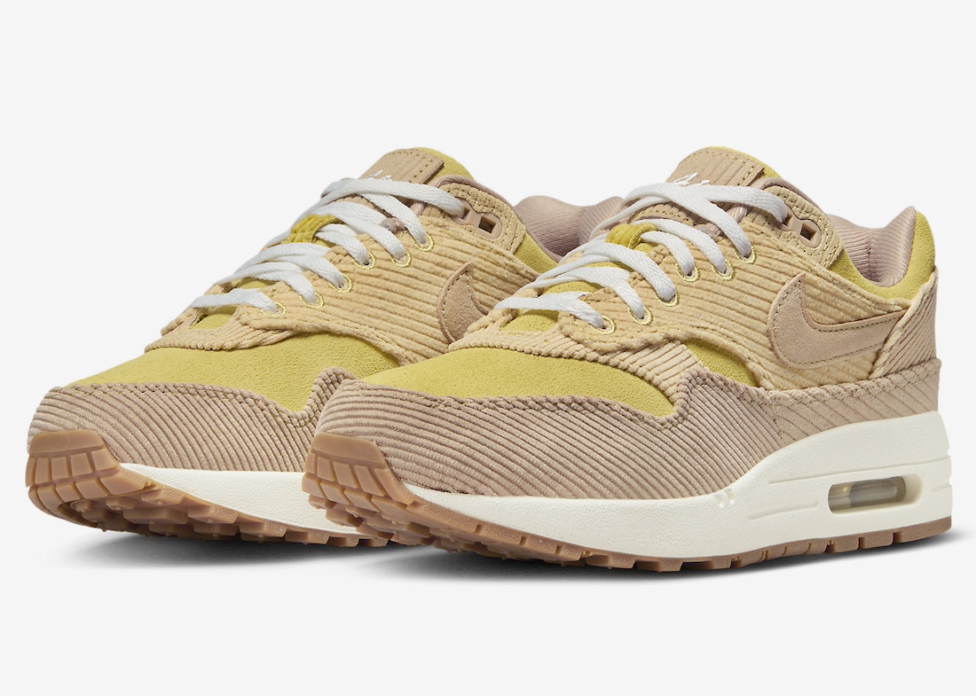 Nike Air Max 1 “Buff Gold” Wrapped in Corduroy